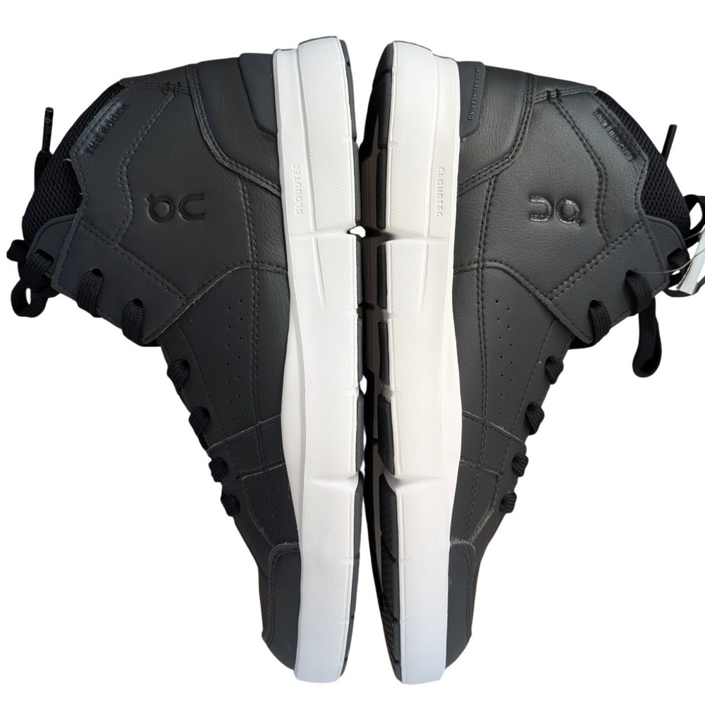 On Running The Roger Clubhouse Mid Black Eclipse Sneakers Womens Size 8.5
